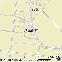 秋田県横手市下境八気南町周辺の地図
