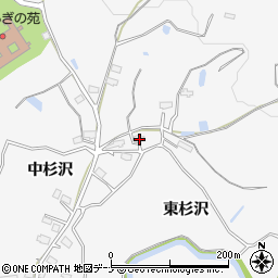 秋田県横手市杉沢中杉沢145周辺の地図