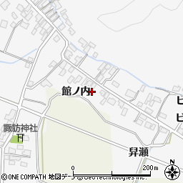 秋田県由利本荘市万願寺館ノ内周辺の地図