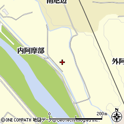 秋田県横手市上境（内阿摩部）周辺の地図