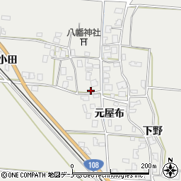 秋田県由利本荘市玉ノ池元屋布86-1周辺の地図