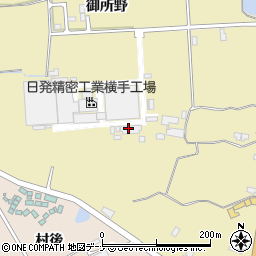 秋田県横手市安本（南御所野）周辺の地図