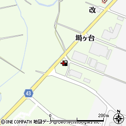 秋田県由利本荘市荒町塒台周辺の地図