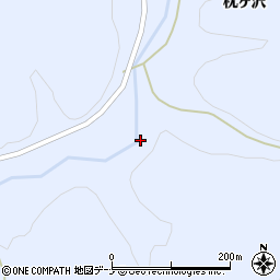 秋田県横手市大森町八沢木野堤周辺の地図