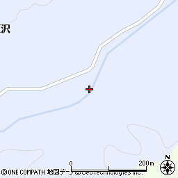 秋田県横手市大森町八沢木白幡周辺の地図