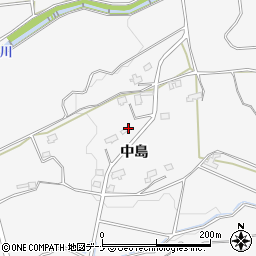 秋田県横手市杉沢中島172周辺の地図