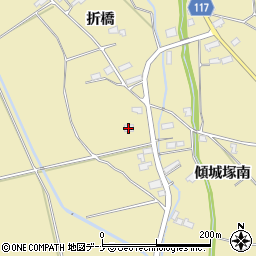 秋田県横手市大雄折橋172周辺の地図