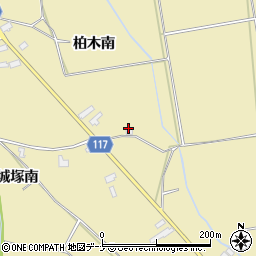 秋田県横手市大雄（柏木南）周辺の地図