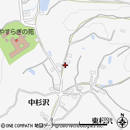 秋田県横手市杉沢中杉沢142周辺の地図