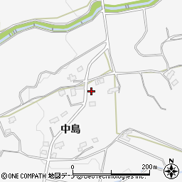 秋田県横手市杉沢中島186周辺の地図