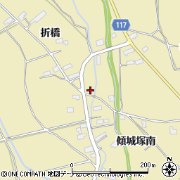 秋田県横手市大雄折橋191周辺の地図