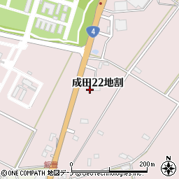 岩手県北上市成田２２地割周辺の地図