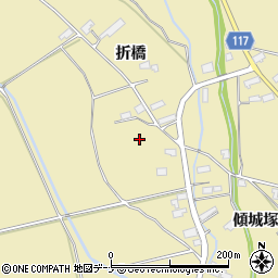 秋田県横手市大雄折橋162周辺の地図