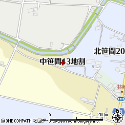 岩手県花巻市中笹間第１３地割周辺の地図