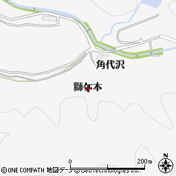 秋田県横手市杉沢獅ケ本周辺の地図