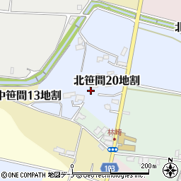 岩手県花巻市北笹間第２０地割25-2周辺の地図