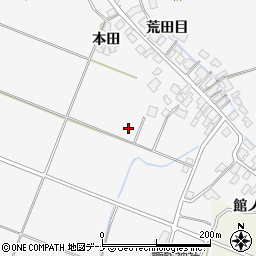 秋田県由利本荘市万願寺周辺の地図