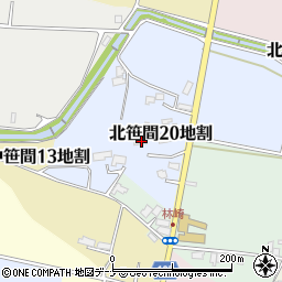 岩手県花巻市北笹間第２０地割25-1周辺の地図