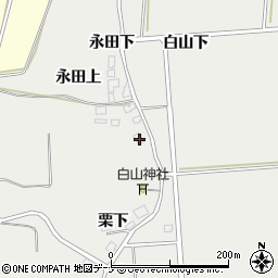 秋田県由利本荘市船岡永田下14周辺の地図
