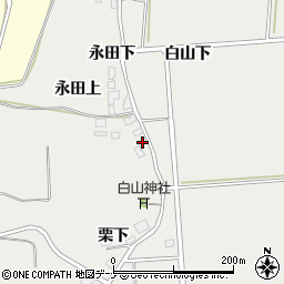 秋田県由利本荘市船岡永田下24周辺の地図