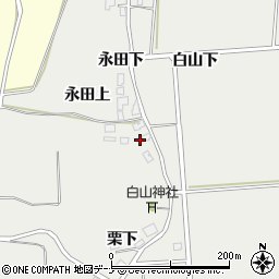 秋田県由利本荘市船岡永田下26周辺の地図