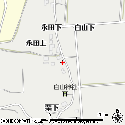 秋田県由利本荘市船岡永田下26-1周辺の地図