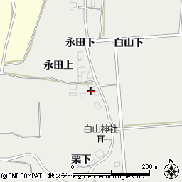 秋田県由利本荘市船岡永田下34周辺の地図