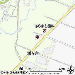 秋田県由利本荘市荒町改周辺の地図