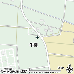 秋田県横手市黒川（牛柳）周辺の地図