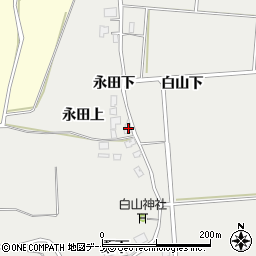 秋田県由利本荘市船岡永田下37周辺の地図