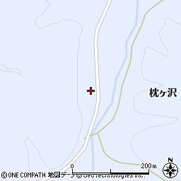 秋田県横手市大森町八沢木地頭沢周辺の地図