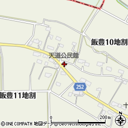 天道公民館周辺の地図