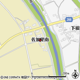 秋田県横手市大雄（佐加里南）周辺の地図
