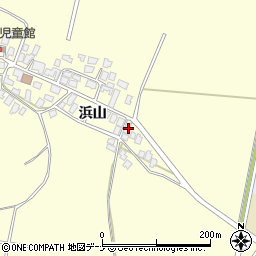 秋田県由利本荘市西目町出戸浜山7-54周辺の地図