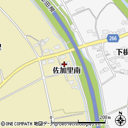 秋田県横手市大雄佐加里南64周辺の地図