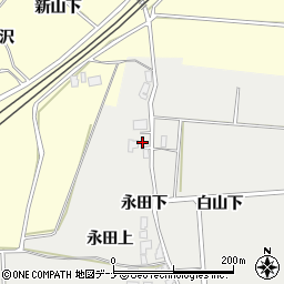 秋田県由利本荘市船岡永田下80周辺の地図