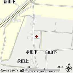 秋田県由利本荘市船岡永田下235周辺の地図