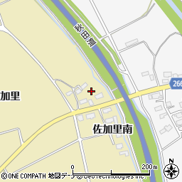 秋田県横手市大雄佐加里周辺の地図