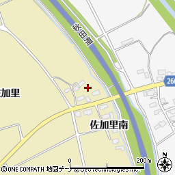 秋田県横手市大雄（佐加里）周辺の地図