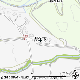 秋田県横手市杉沢ガケ下周辺の地図