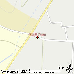 横志田学校前周辺の地図