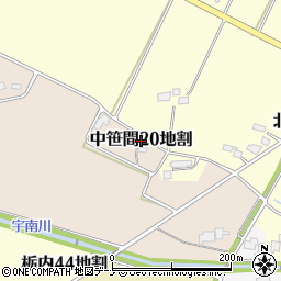 岩手県花巻市中笹間第２０地割周辺の地図
