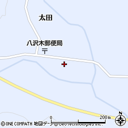 秋田県横手市大森町八沢木太田34-2周辺の地図