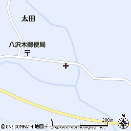 秋田県横手市大森町八沢木太田34周辺の地図