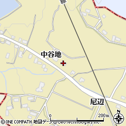 秋田県横手市安本中谷地65周辺の地図