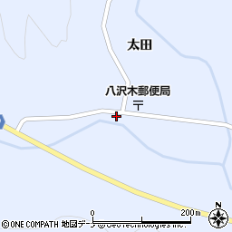 秋田県横手市大森町八沢木太田26周辺の地図