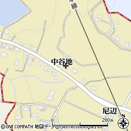 秋田県横手市安本中谷地64周辺の地図