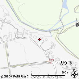 秋田県横手市杉沢（上台）周辺の地図