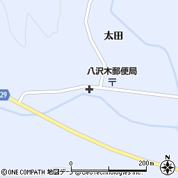 秋田県横手市大森町八沢木太田24周辺の地図