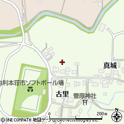 秋田県由利本荘市荒町周辺の地図